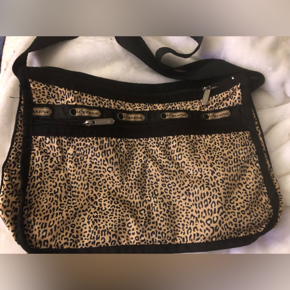 Lesportsac Leopard-Print Crossbody in Tan and Black